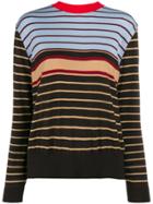 Marni Open Back Striped Jumper - Brown