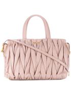 Miu Miu Quilted Tote - Pink & Purple