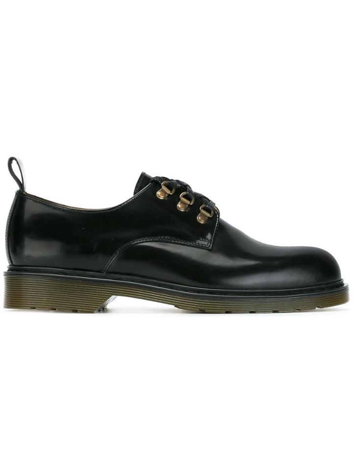 Ami Alexandre Mattiussi Hoops Embellished Derby Shoes - Black