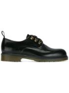 Ami Alexandre Mattiussi Hoops Embellished Derby Shoes - Black