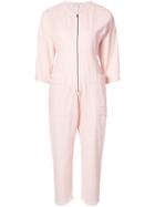 Apiece Apart Fit Flare Flame Thrower Jumpsuit - Pink & Purple