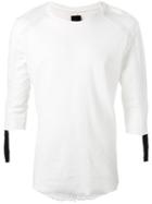 Thom Krom Strap Detail T-shirt, Men's, Size: Xl, White, Cotton