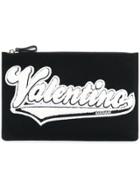 Valentino Valentino Garavani Logo Patch Clutch - Black