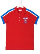 Moschino Kids Stripe Detail Polo Shirt - Red