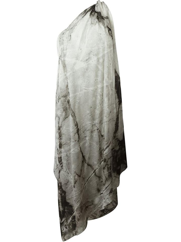 Lost & Found Ria Dunn One Shoulder Dress, Women's, Size: Medium, Grey, Silk/spandex/elastane