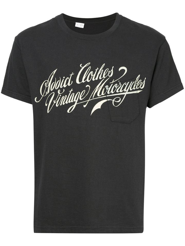 Addict Clothes Japan Logo Print T-shirt - Black