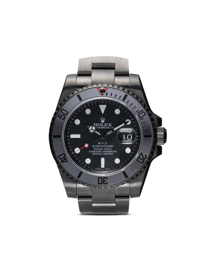 Mad Paris Black Submarine Date Rolex Stainless Steel Watch - 101 -