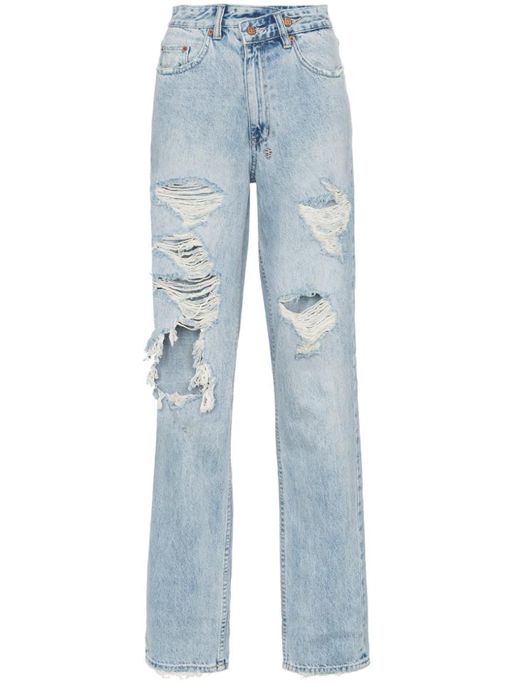 Ksubi Super Freak Distressed Jeans - Blue