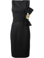 Dsquared2 Bow Dress, Women's, Size: 44, Black, Virgin Wool/spandex/elastane/polyester