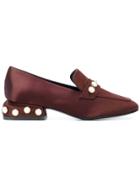 Castañer Pearl Trim Loafers - Red