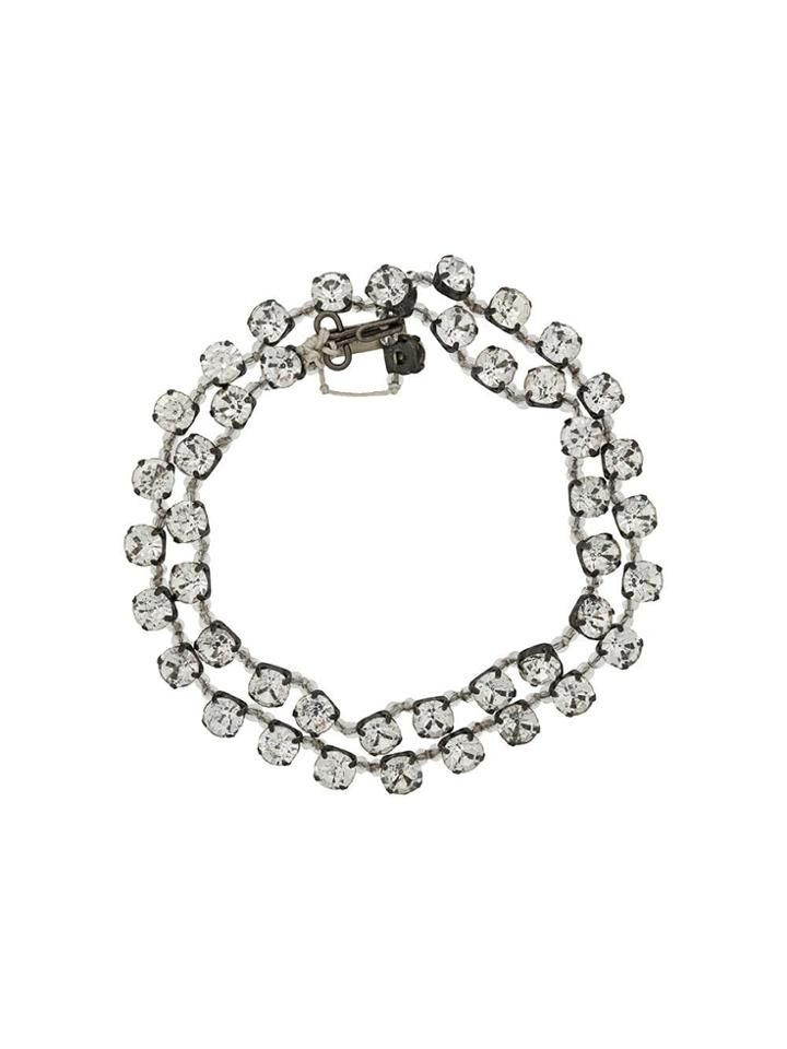 Ann Demeulemeester Beaded Bracelet - Grey