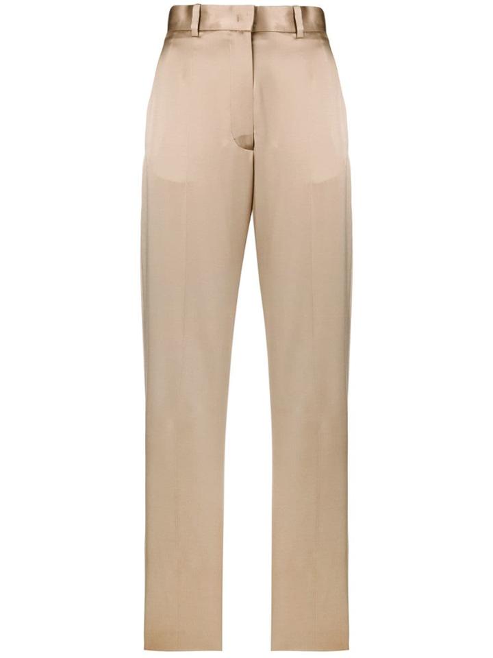 Joseph Satin Trousers - Neutrals