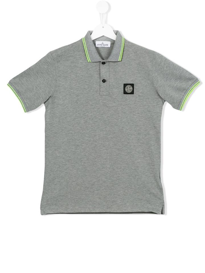 Stone Island Kids Polo Top, Boy's, Size: 14 Yrs, Grey