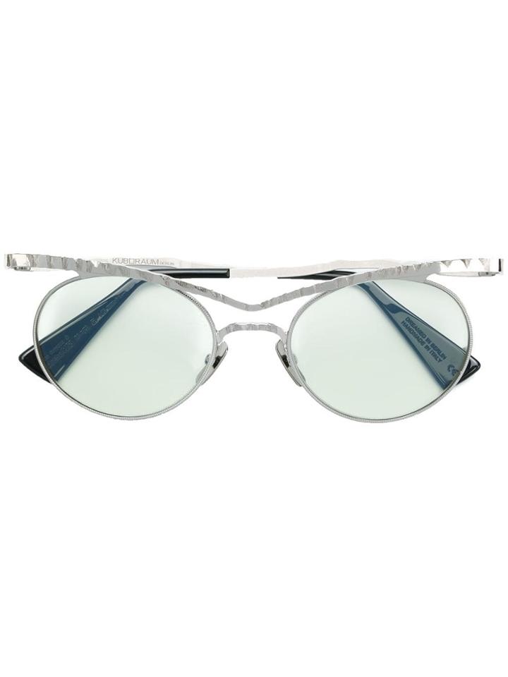 Kuboraum Round Framed Sungalsses - Metallic