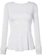 Rick Owens Lilies - Backless Flared Top - Women - Cotton/polyamide/viscose - 40, White, Cotton/polyamide/viscose