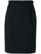 Yves Saint Laurent Pre-owned Knee-length Pencil Skirt - Blue