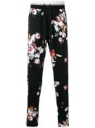 Dolce & Gabbana Floral-print Sweatpants - Black