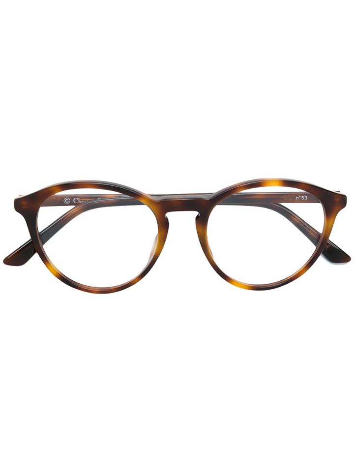 Dior Eyewear Montaigne 53 Glasses - Brown