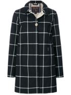 Woolrich Checked Raincoat - Blue