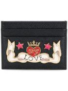 Dolce & Gabbana Love Patch Card Case - Black
