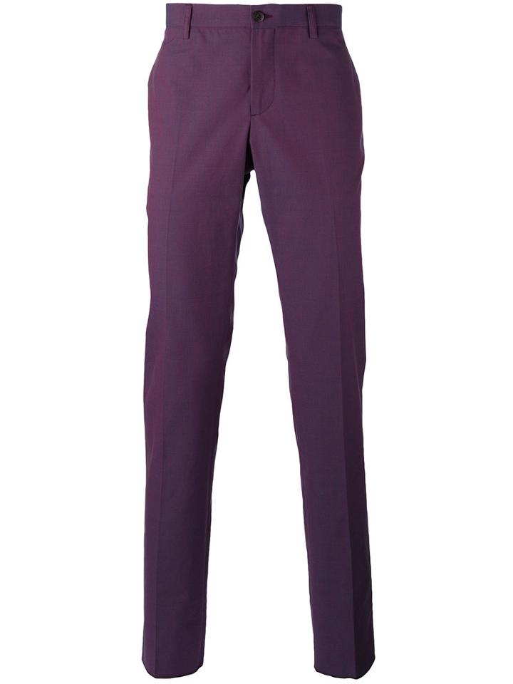 Etro Classic Chinos, Men's, Size: 50, Pink/purple, Cotton