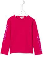Kenzo Kids Logo Print T-shirt, Girl's, Size: 8 Yrs, Pink/purple