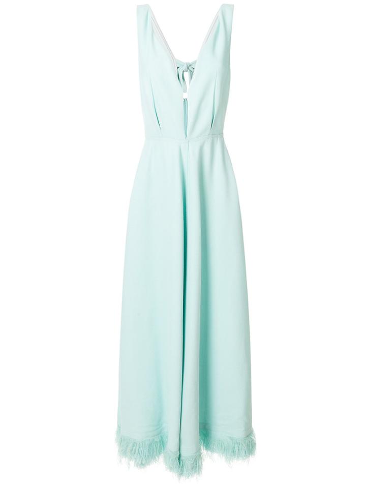 Nina Ricci Plunging V-neck Dress - Green