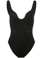 Cynthia Rowley Racy V-neck Swimsuit - Black