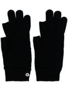 Rick Owens Snap Button Gloves - Black