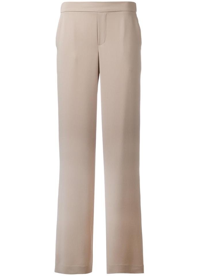 P.a.r.o.s.h. Palazzo Trousers, Women's, Size: Large, Nude/neutrals, Polyester