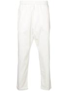Barena Dropped Crotch Cropped Trousers - White