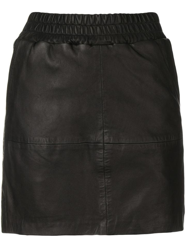 Munderingskompagniet Vera Leather Skirt - Black