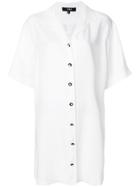 Versus Graphic Print Shirt Dress - White