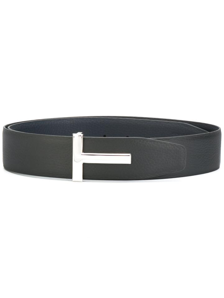 Tom Ford - Classic Belt - Women - Calf Leather/brass/bos Taurus - M, Black, Calf Leather/brass/bos Taurus