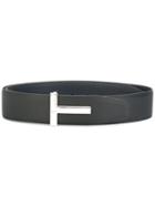 Tom Ford - Classic Belt - Women - Calf Leather/brass/bos Taurus - M, Black, Calf Leather/brass/bos Taurus