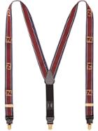 Fendi Ff Logo Braces - Red