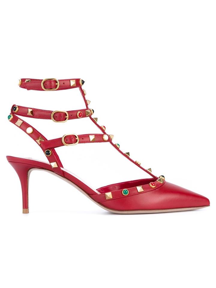 Valentino Garavani Leather Rockstud Sandals