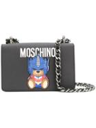 Moschino Logo Bear Shoulder Bag - Black