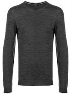 Zanone Textured Knit Jumper - Grey