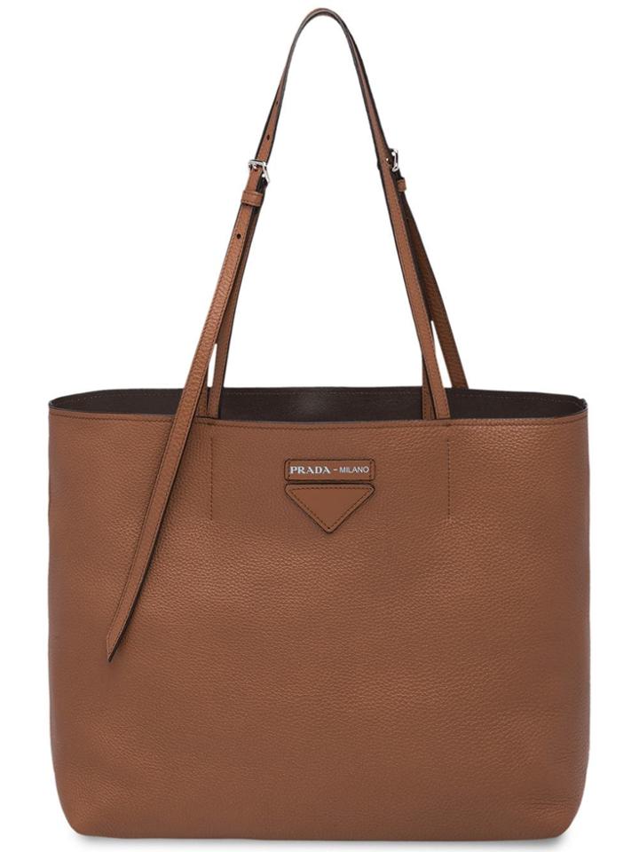 Prada Shopper Tote - Brown