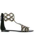 Giuseppe Zanotti Design 'raquel' Flat Sandals - Black
