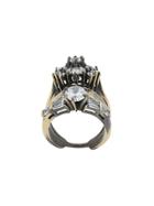 Iosselliani White Eclipse Stacked Ring - Gold