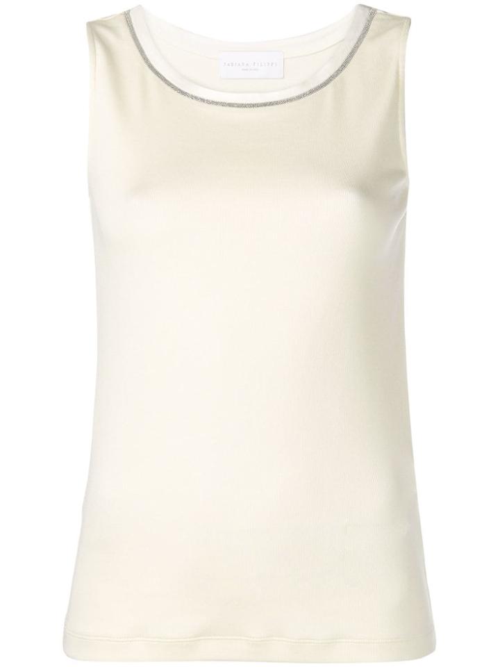 Fabiana Filippi Chain Detail Vest Top - Yellow