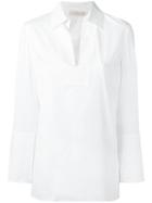 Tory Burch Plain Blouse, Women's, Size: 10, White, Cotton