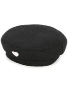 Federica Moretti Heart Baker Boy Hat - Black