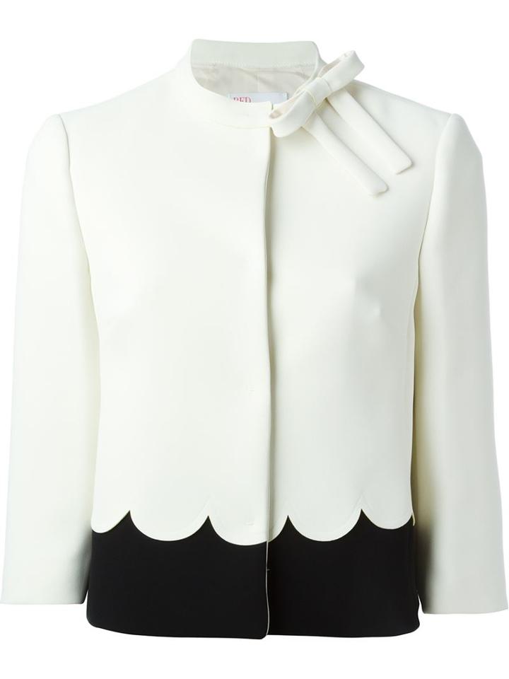 Red Valentino Scallop Detail Jacket