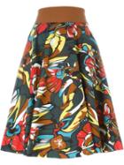Marni Lectric Print Skirt, Women's, Size: 42, Cotton/polyester/spandex/elastane