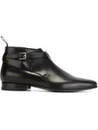 Saint Laurent Jodhpur Ankle Boots, Men's, Size: 42, Black, Leather