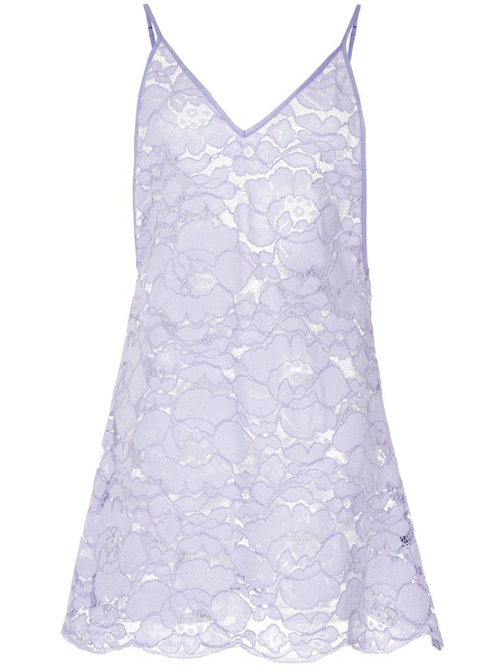 Romance Was Born Fantasy Lace Slip - Pink & Purple