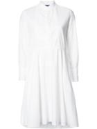 Y's 'k' Waist Panel Dress, Size: 2, White, Cotton